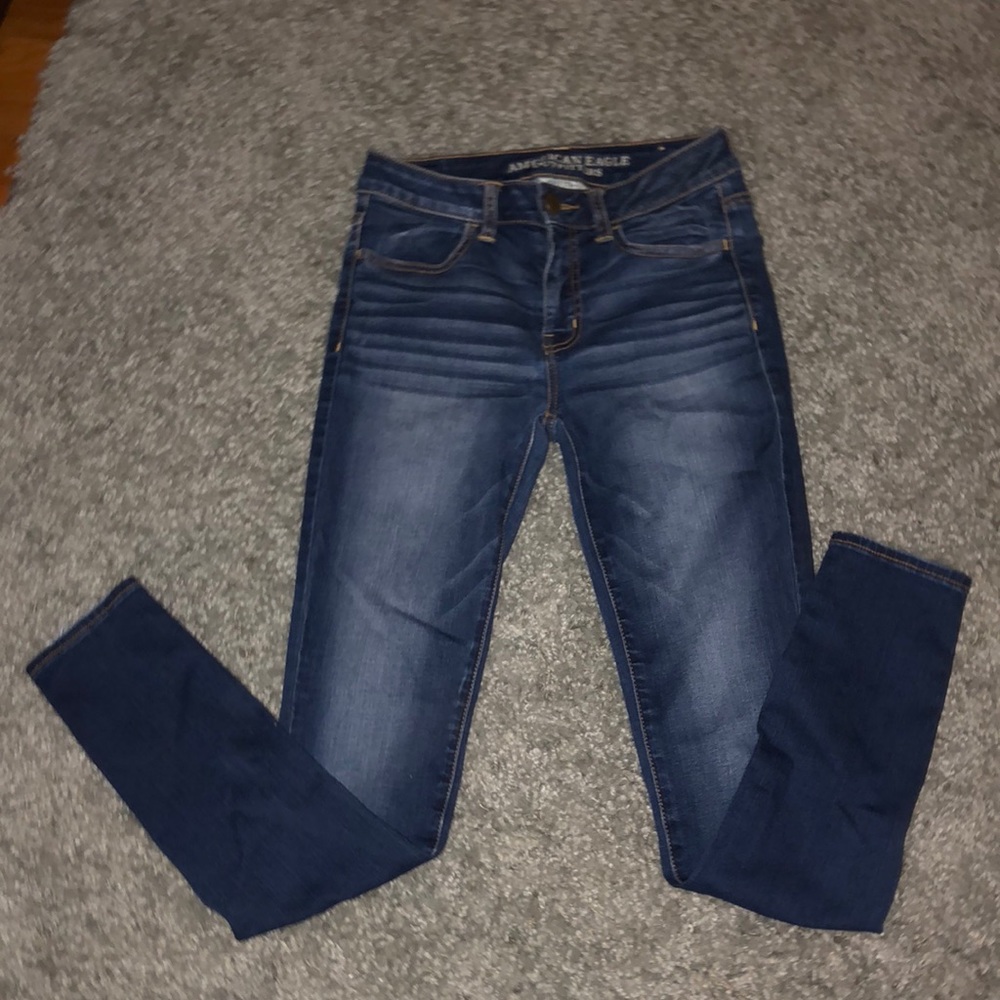 american eagle hi rise jeggings